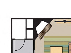 Two bedroom floor plan l Align Apartments in Federal Way WA
